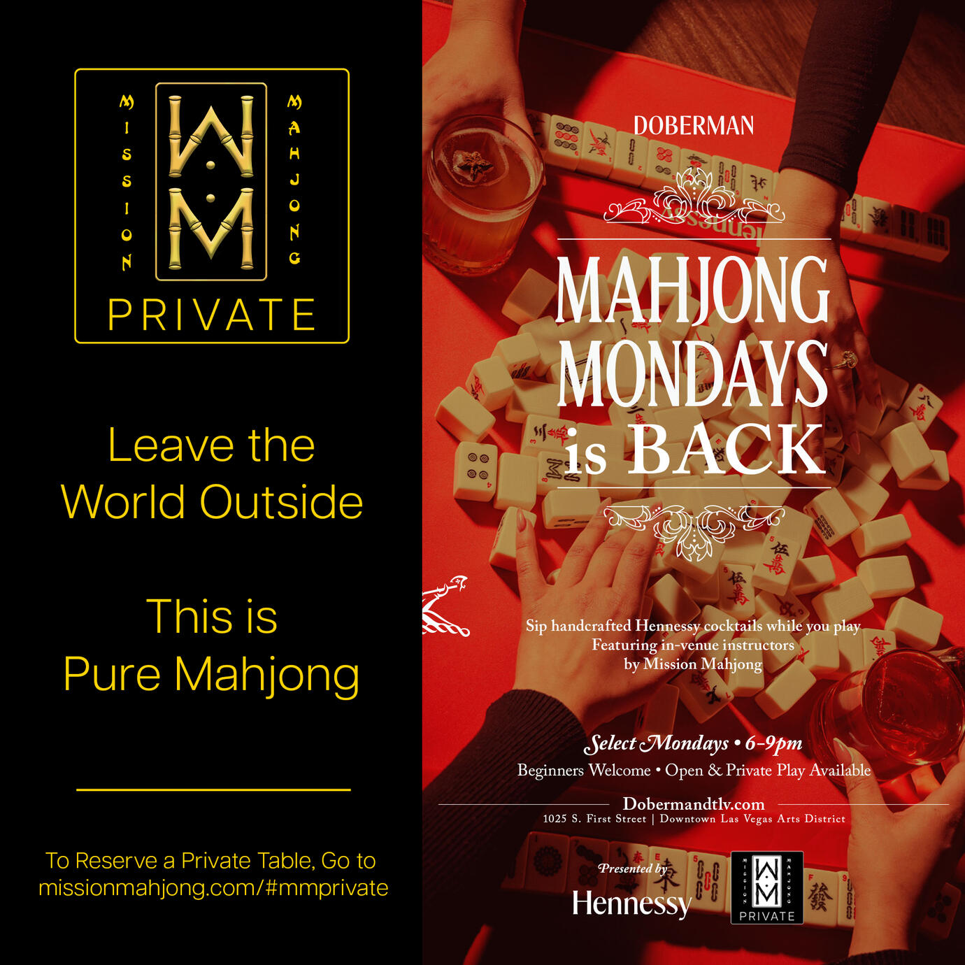 Mission: Mahjong! Las Vegas Mahjong event in Las Vegas: Mahjong Mondays at the Doberman Drawing Room