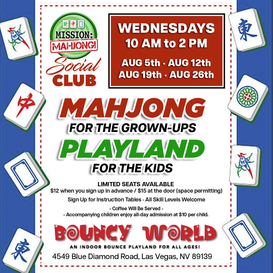Mahjong event in Las Vegas: Mahjong Social Club at Bouncy World
